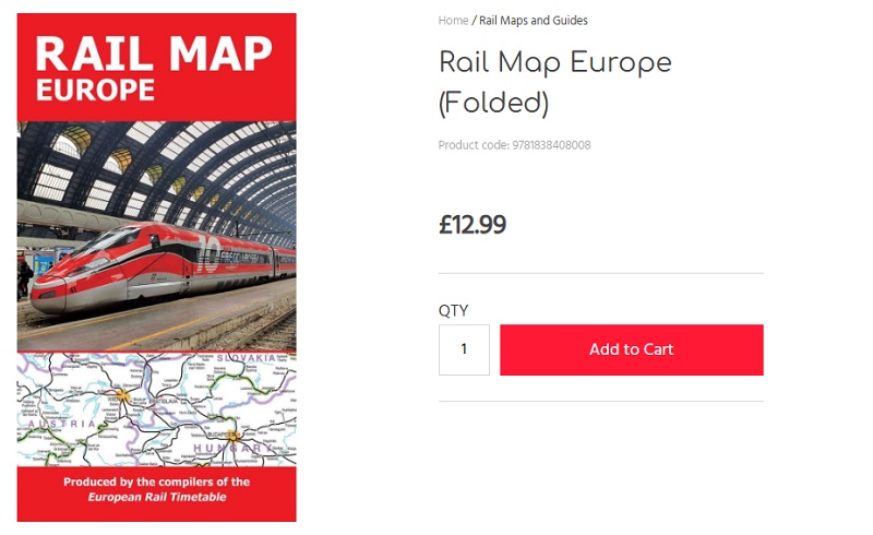 rail map of europe