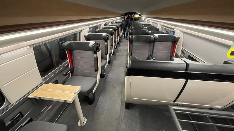 first class seats TGV high-speed train france