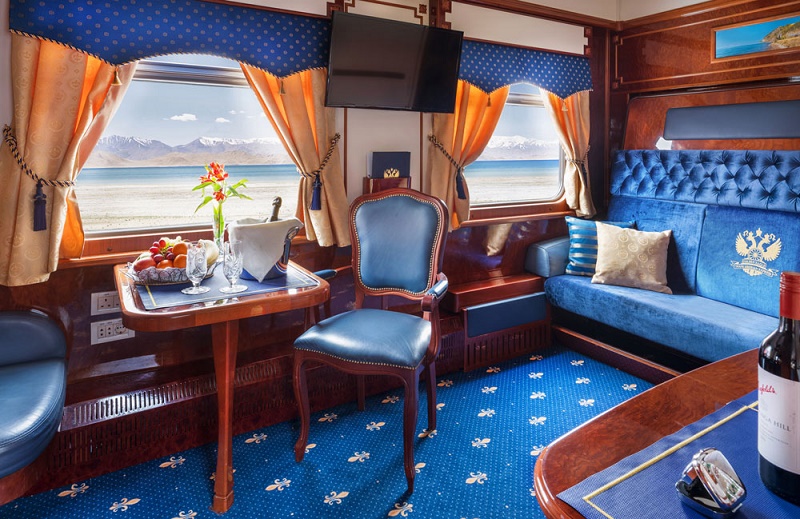 trans-siberian express train luxury room