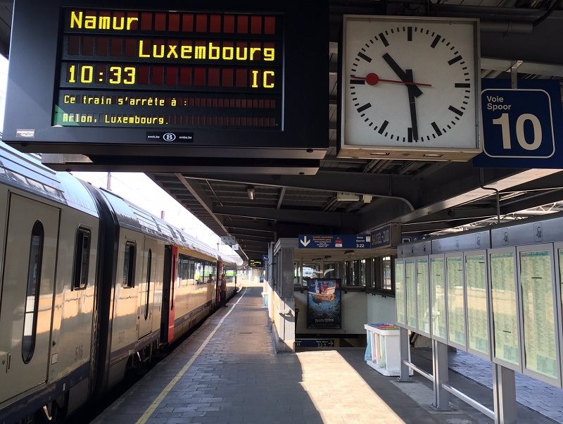 brussels namur luxembourg train rail holiday belgium